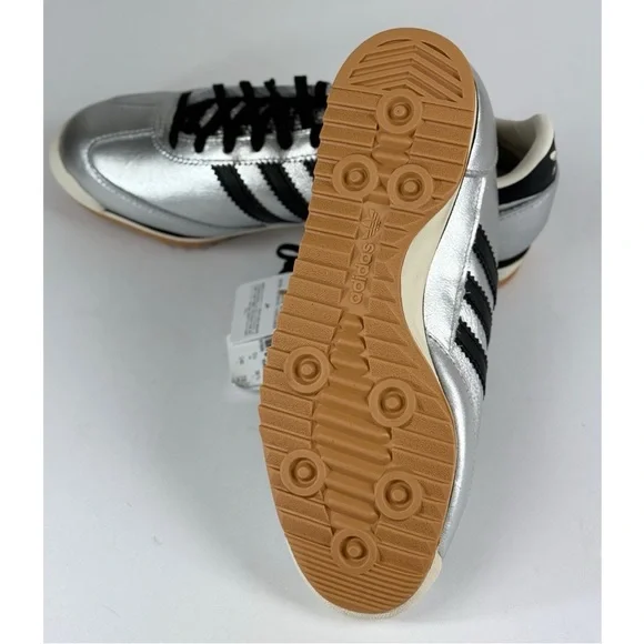 Adidas NWB SL 72 OG Unisex Sneakers Silver Metallic with Black, 8 Women / 7 Men - Picture 7 of 11